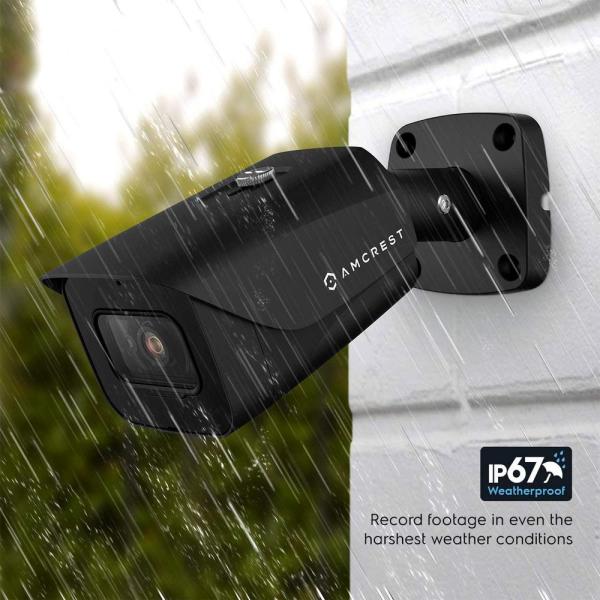 4K UltraHD 8 MP Wired Outdoor Bullet PoE IP Security Camera, 164 ft. Night Vision, 111-Degree Viewing Angle, IP67