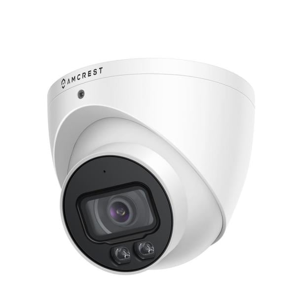 4MP UltraHD Wired PoE Turret Security Camera with 66 ft. Full Night Color, Built-in Mic, Cloud, 113° FOV, 2.8 mm Lens