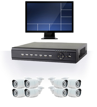 5 to 8 HDTV Security Camera System with 8 Input HDTV DVR