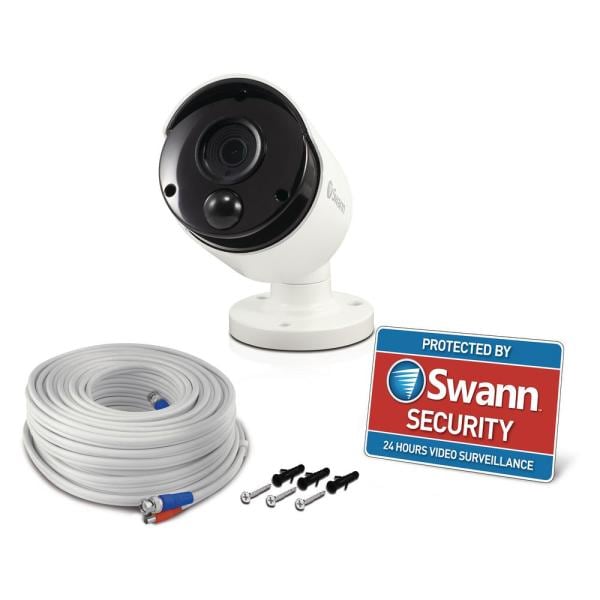 5MP Wired Bullet Security Camera with PIR Motion Sensor and 100 ft. of Night vision