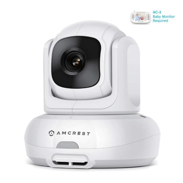 Add-on Camera Unit for Amcrest AC-2, Video Baby Monitor PTZ Camera, 2-Way Audio, Motion Detection, Temperature Sensor