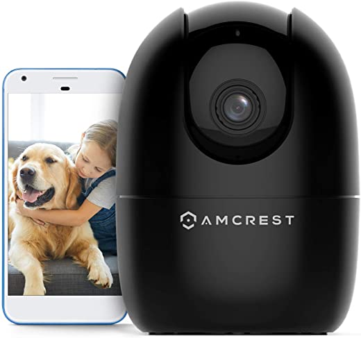Amcrest 1080P WiFi Camera Indoor, Nanny Cam, Dog Camera, Sound & Baby Monitor, Human & Pet Detection, Motion-Tracking, w/ 2-Way Audio, Phone App,…