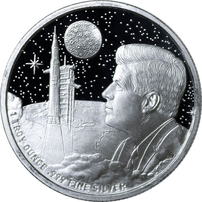 Apollo 11 Moon Landing 1 oz Silver – Mason Mint (.999 Pure)