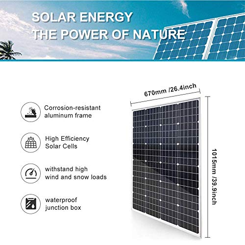 AUECOOR 1120 Watts Solar Panel Wind Turbine System(Hybrid kit) : 6 pcs120W Mono Solar Panel+ 400W Wind Turbine Generator+ 2000W Pure Since Wave...