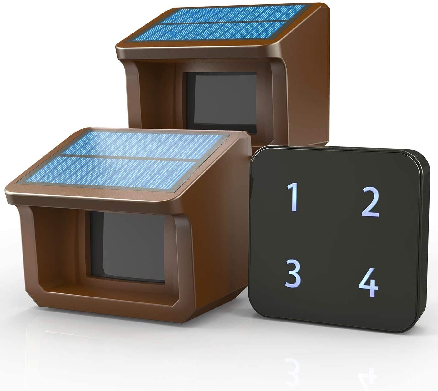 Driveway Alarm- 1/2Mile Solar Driveway Alarm System- 3 Adjustable Sensitivities-Fully Weatherproof Outdoor Motion Sensor&Detector DIY Security…