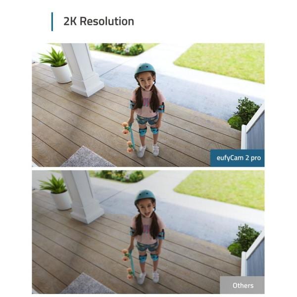 eufyCam Wireless 2 Pro Add-on Camera, 2K HD, 365-Day Battery Life, IP67 Weatherproof, Night Vision, No Monthly Fee