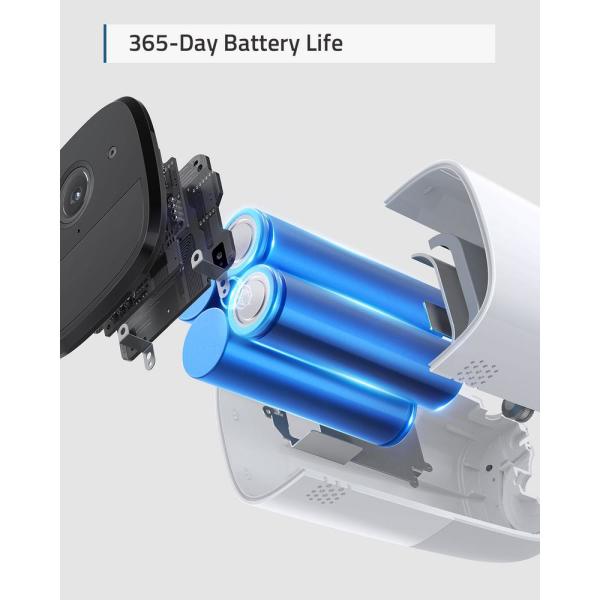 eufyCam Wireless 2 Pro Add-on Camera, 2K HD, 365-Day Battery Life, IP67 Weatherproof, Night Vision, No Monthly Fee