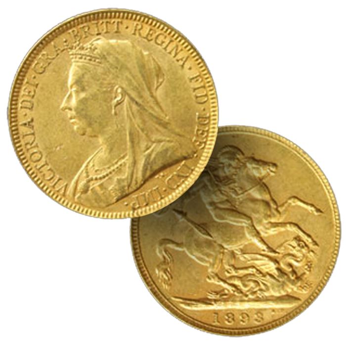 Gold British Sovereign – (.2354 oz of Gold)