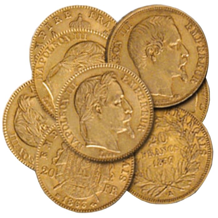 Gold French 20 Francs Napoleon – (.1867 oz of Gold)
