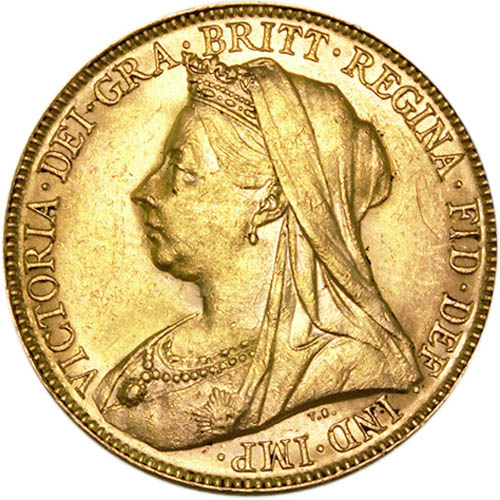 Great Britain Gold Sovereign Coin – Queen Victoria (Random Year, Circulated)