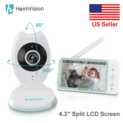 HeimVision 2.4GHz Wireless Baby Monitor Camera 4.3″ LCD Night Vision Video Audio