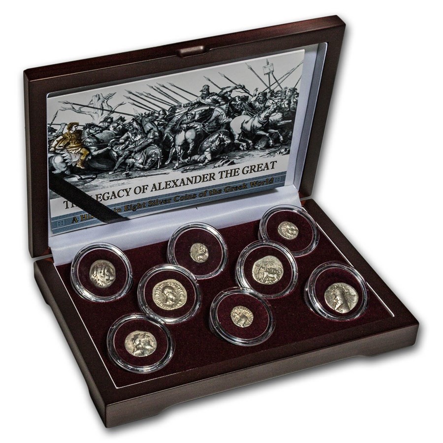 Legacy of Alexander the Great (336 BC-146 AD) Silver 8-Coin Set