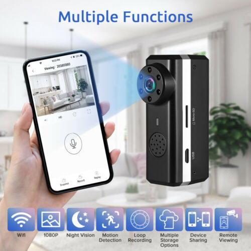 Mini Camera HD 1080P Wireless Wifi IP Security Motion Camcorder DVR Night Vision