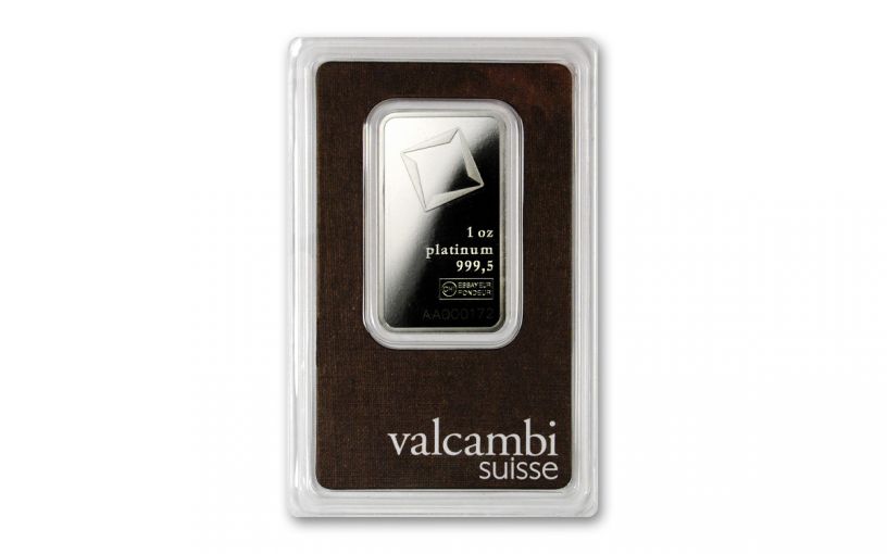 PAMP Suisse 1-gm Platinum Fortuna Bar 25-pc Sheet | GovMint.com