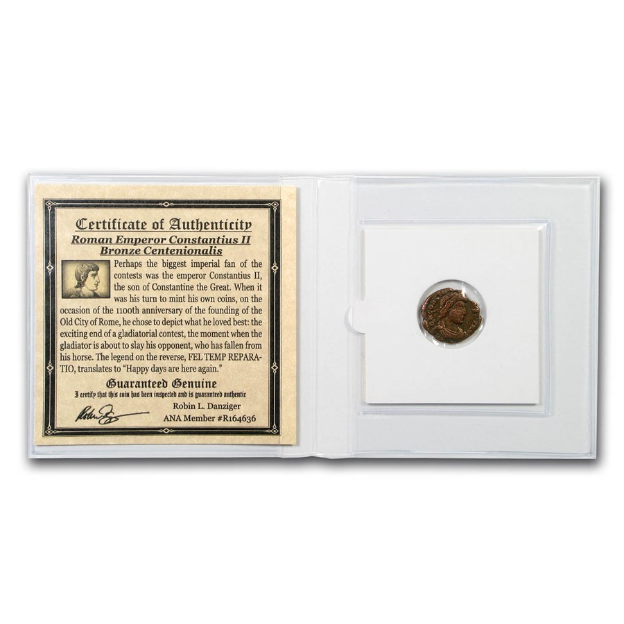 Roman Empire Ae Centenionalis (350-361 AD) The Gladiators of Rome