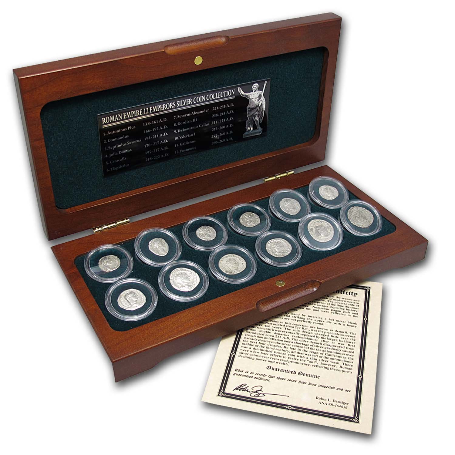 Roman Empire Silver Denarii 12 Emperor Collection