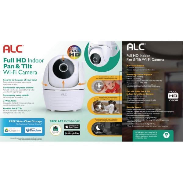 Sight-Series WiFi Wireless Indoor/Outdoor 1080p Pan and Tilt Surveillance Camera