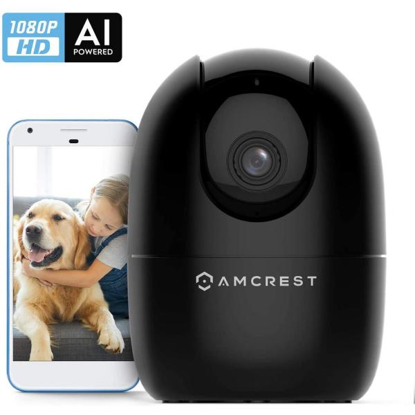 SmartHome 1080P Indoor Pan/Tilt Wireless IP Security Camera, with IR Night Vision, 2-Way Talk, 93° Viewing Angle