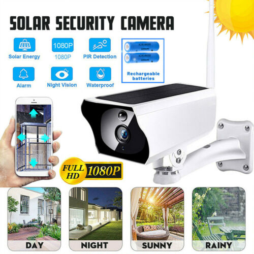 Solar Security IP 1088P 2MP Network Camera Wifi Wireless Motion Alert Home CCTV