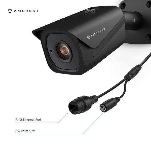 UltraHD 4K (8MP) Wired Outdoor Bullet POE IP Security Camera,131ft NightVision, 2.8mm Lens, IP67 Weatherproof