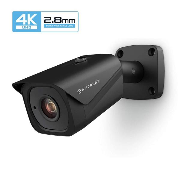 UltraHD 4K (8MP) Wired Outdoor Bullet POE IP Security Camera,131ft NightVision, 2.8mm Lens, IP67 Weatherproof