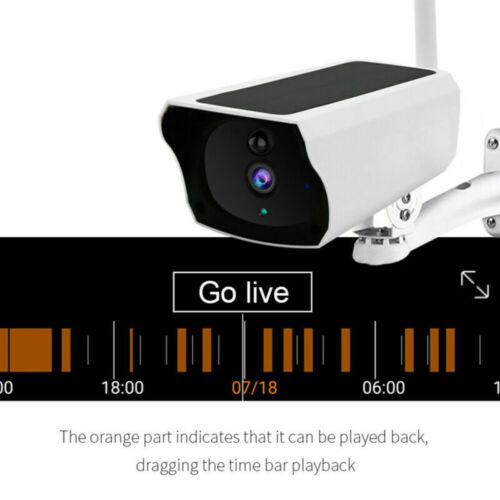 Wifi Wireless 1080P Solar Power IP Camera CCTV Security Night Vision Outdoor USA
