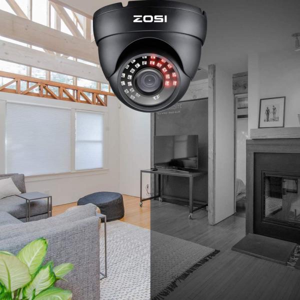 Wired 1080p Outdoor Dome Security Camera 4-in-1 Compatible for TVI/CVI/AHD/CVBS DVR