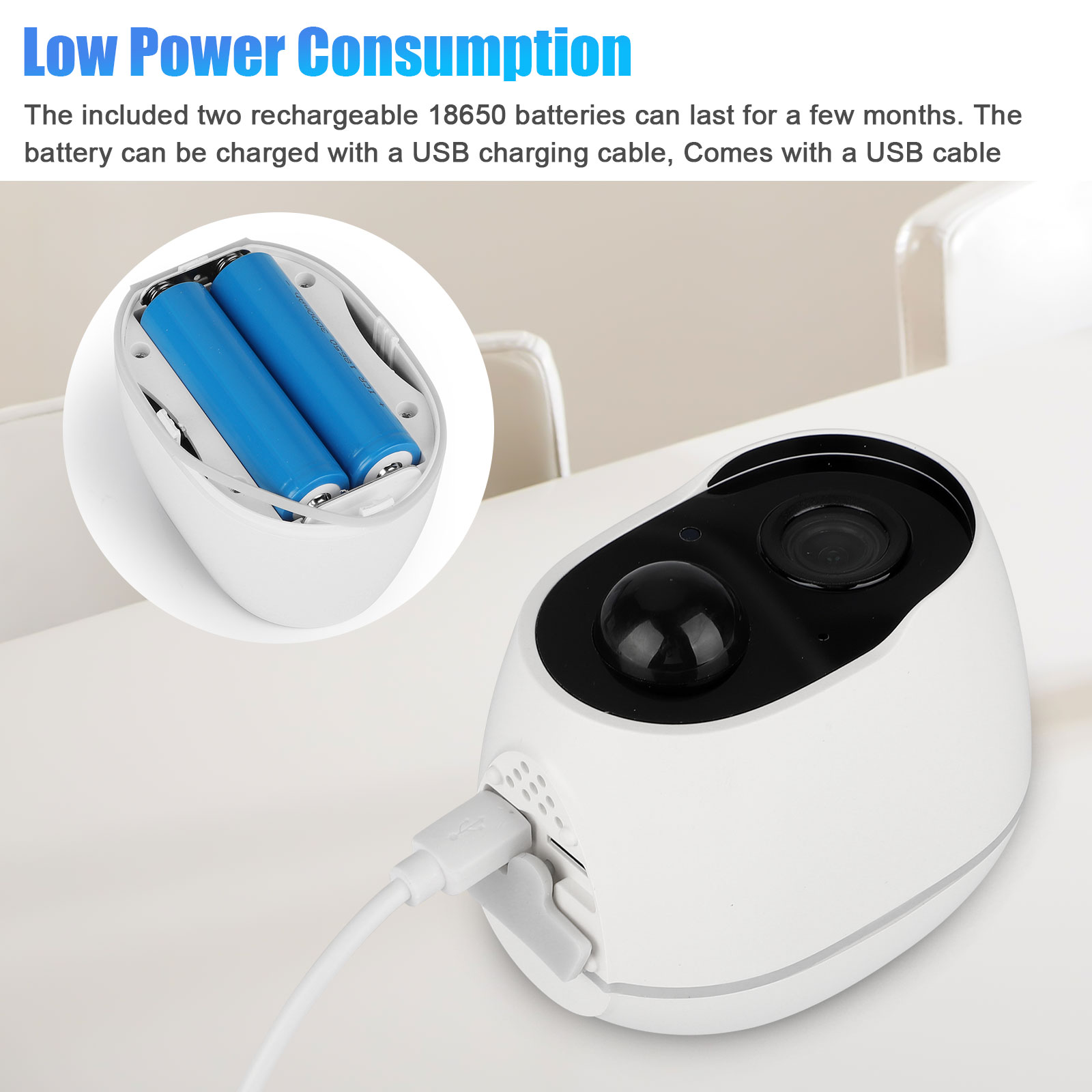 Wireless HD 1080P WiFi IP Outdoor Home Security Camera Night Vision Waterproof
