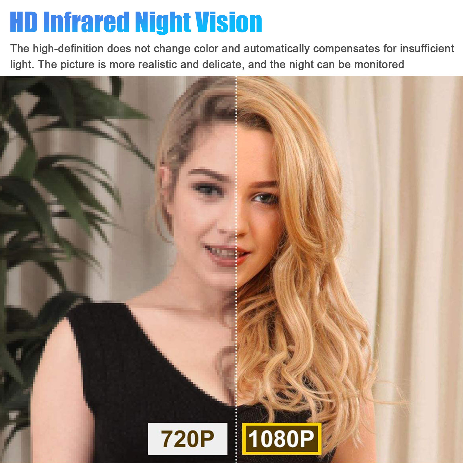 Wireless HD 1080P WiFi IP Outdoor Home Security Camera Night Vision Waterproof
