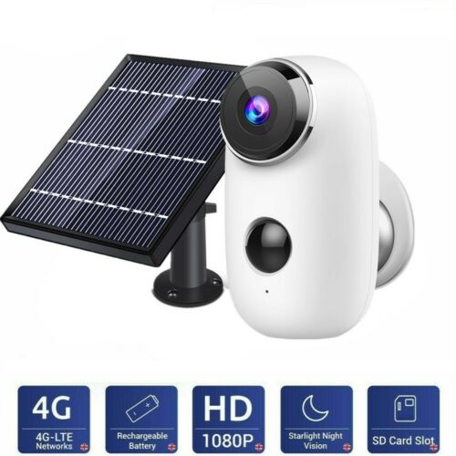 Wireless Security Camera 1080P Outdoor Battery Powered HMD2 & Solar Panel