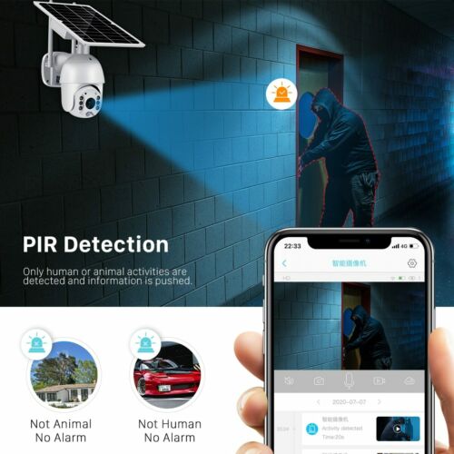 Wireless Solar IP Camera Wifi 1080P Security Surveillance Outdoor Night Vision