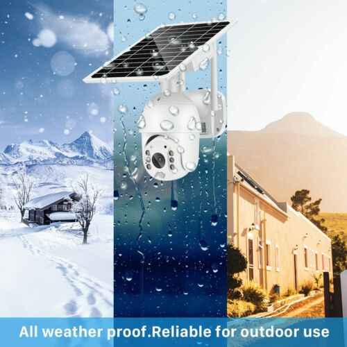 Wireless Solar IP Camera Wifi 1080P Security Surveillance Outdoor Night Vision