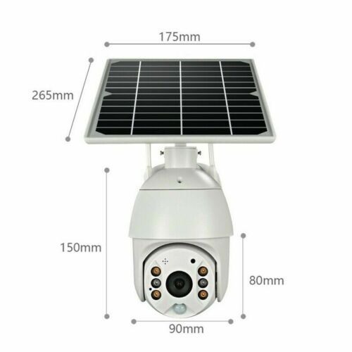 Wireless Solar IP Camera Wifi 1080P Security Surveillance Outdoor Night Vision